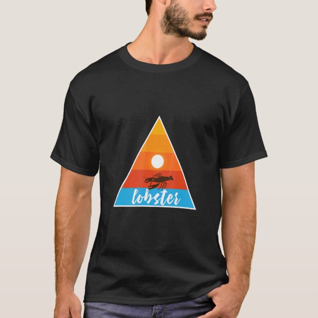 Hummer-Tiertriangle-Art mit Sun T-Shirt (Vorderseite)
