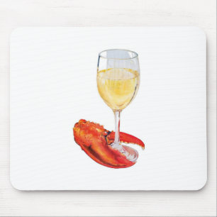 Hummer und Wein Mousepad