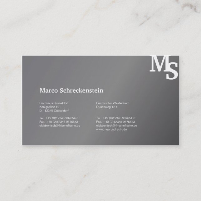 Hummer Visitenkarten Visitenkarte (Vorderseite)