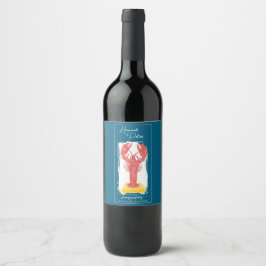 Hummer-Wein-Flaschenetikett Weinetikett