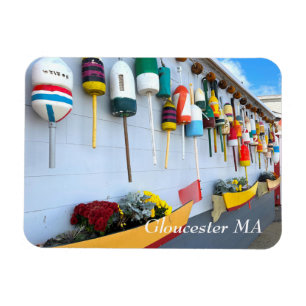 Hummerbojen auf einem Gebäude in Gloucester MA Magnet