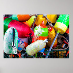 Hummerbojen im Bass Harbour Poster