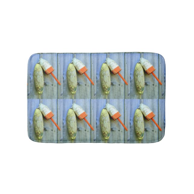 Hummerbuoys aus Holz Badematte (Vorderseite)