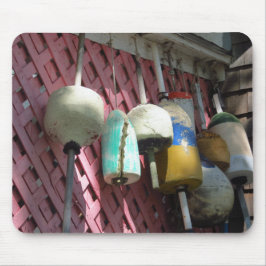 Hummerbüschen auf rosa Gitter - Martha's Vineyard Mousepad