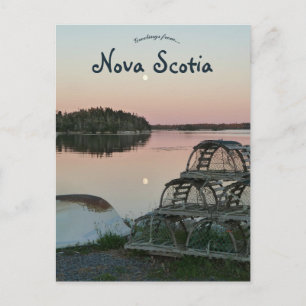 Hummerfalle in Nova Scotia Postkarte
