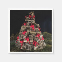 Hummerfalle Weihnachtsbaum Cocktail Napkin