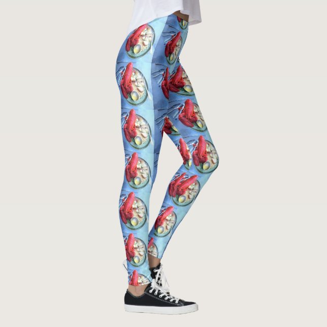 Hummerfreund blau leggings (Rechts)