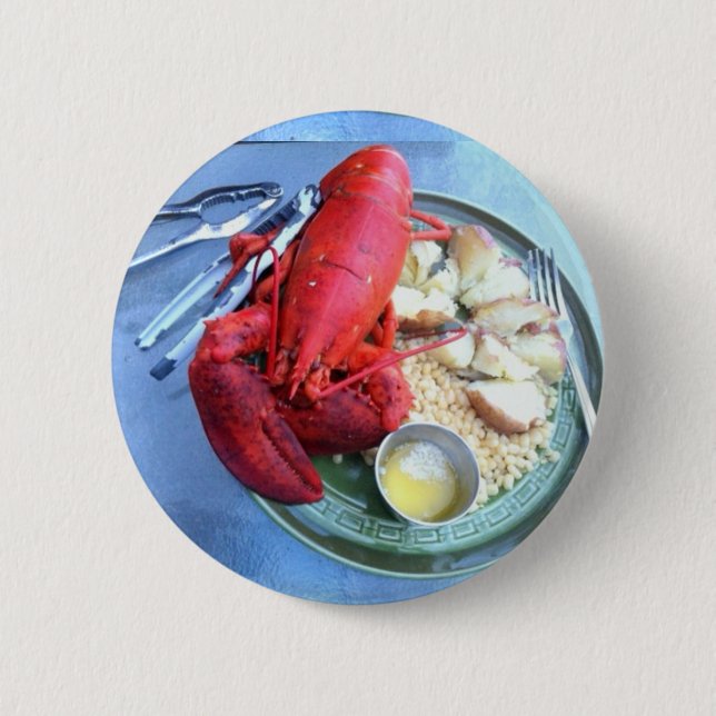 Hummerknopf Button (Vorderseite)