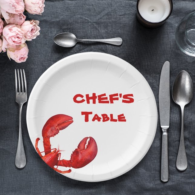 Hummerkrabbe Party rot Pappteller (Von Creator hochgeladen)