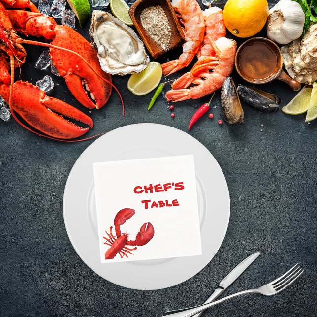 Hummerkrabbe Party rot Serviette (Von Creator hochgeladen)