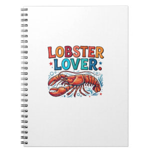 Hummerliebhaber-T-Shirt – Lustiges Seafood-Fan-Gra Notizblock