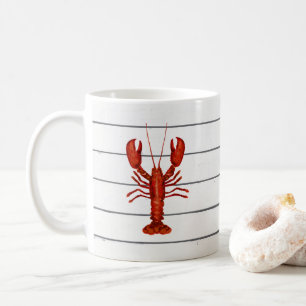 Hummermalerei an der Küste der Kohle Kaffeetasse