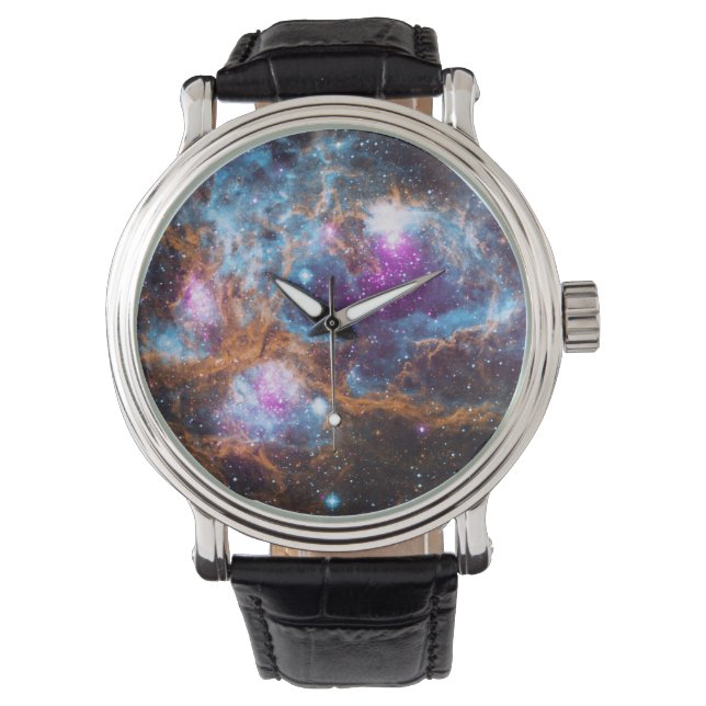 Hummernebel - Cosmic Winter Wonderland Armbanduhr (Vorderseite)