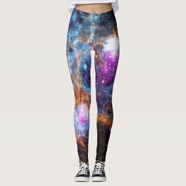 Hummernebel - Cosmic Winter Wonderland Leggings (Vorderseite)
