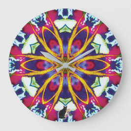 Hummers Kaleidoskop Große Wanduhr
