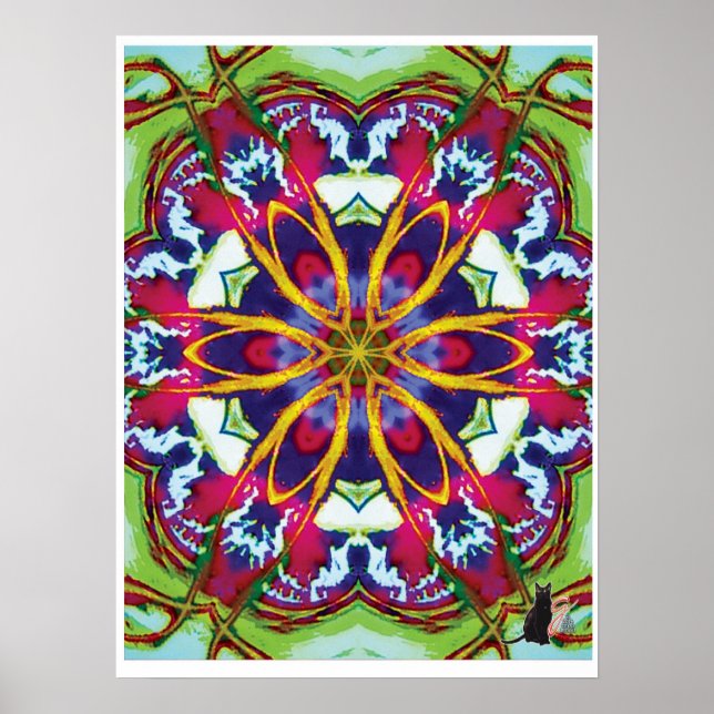 Hummers Kinetic Collage Kaleidoscope Poster (Vorne)