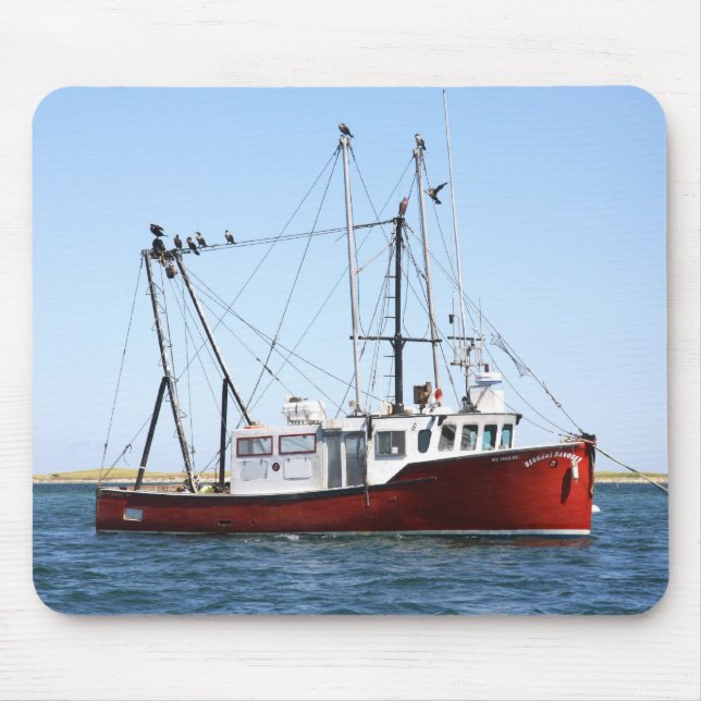 Hummerschiff mit Meerschluchten in Cape Cod Mousep Mousepad (Vorne)