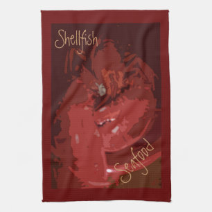 Hummerschnecken Schalentiere Geschirrtuch