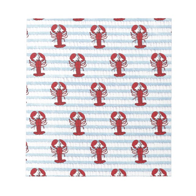 Hummerseersucker Notizblock (Vorderseite)