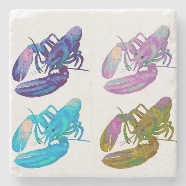 Hummerstein-Untersetzer Steinuntersetzer (Vorderseite)