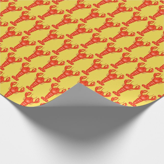 Hummerwackelpapier Geschenkpapier (Ecke)