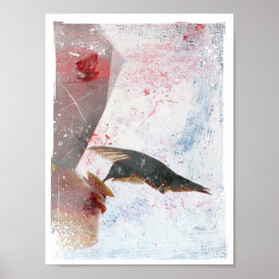 Humming Bird Digitale Kunst Poster