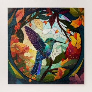 Humming Bird gestettetes Glas Puzzle