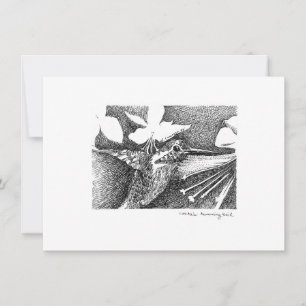 Humming Bird Pen und Tinte Mitteilungskarte