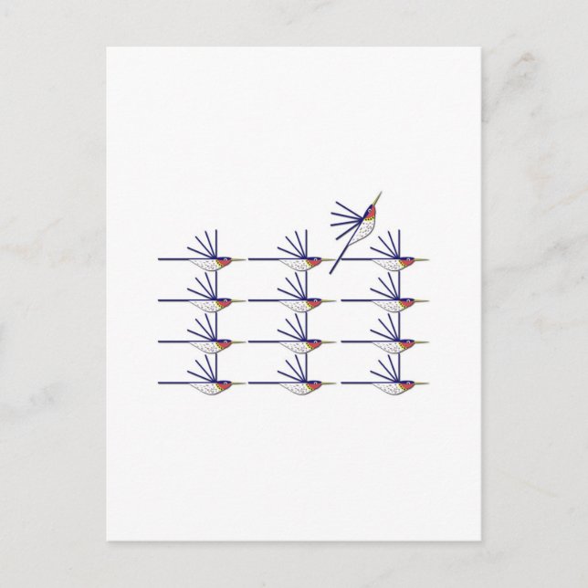 Humming Bird Postkarte (Vorderseite)