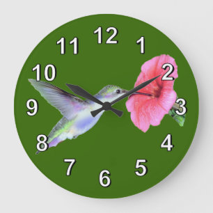 Humming Bird Wall Clock Große Wanduhr