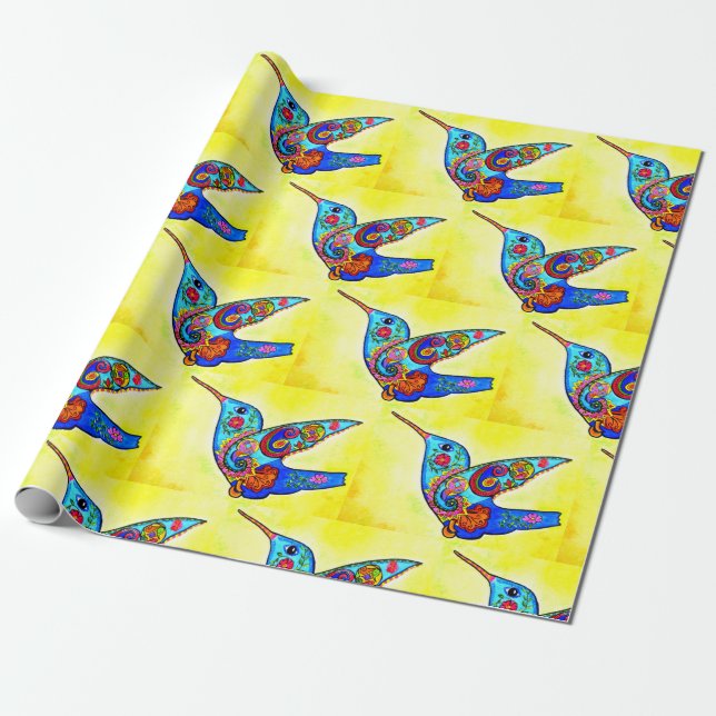 Humming Bird - Wrapping Paper Geschenkpapier (Ungerollt)