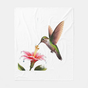 Humming Bird zum Mittagessen Fleecedecke