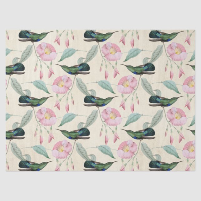 Humming Birds Series Design Aight Seidenpapier (Vorderseite)