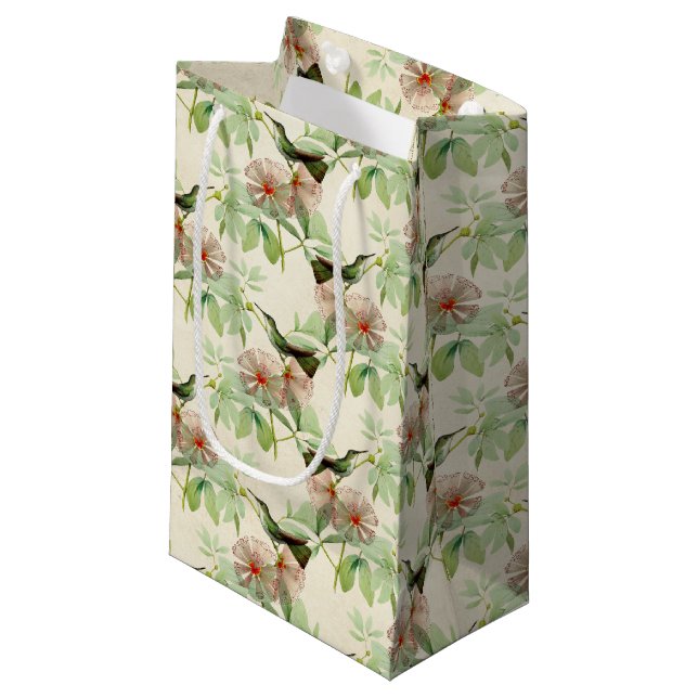 Humming Birds Series Design Drei kleine Geschenktü Kleine Geschenktüte (Vorderseite Schrägansicht)