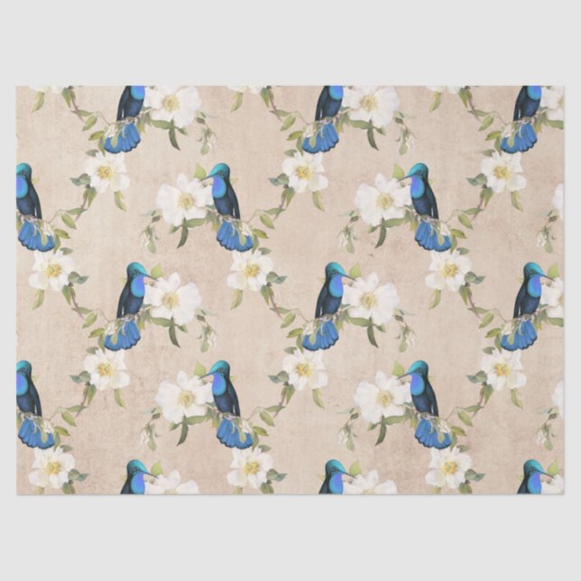 Humming Birds Series Design Vier Seidenpapier (Vorderseite)