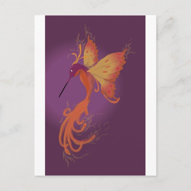 Humming Phoenix Postkarte (Vorderseite)