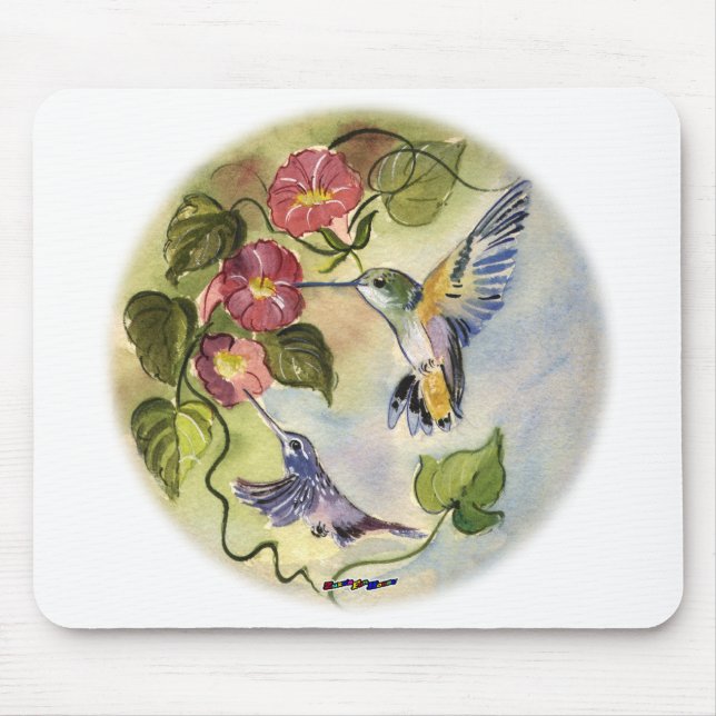 Humming Vögel Mousepad (Vorne)