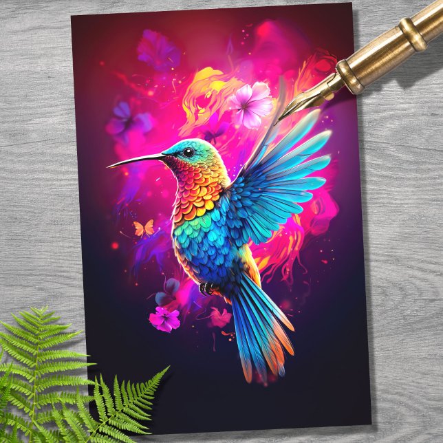 Hummingbird 3 Decoupage Paper Seidenpapier (Von Creator hochgeladen)