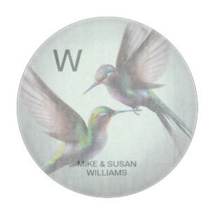 Hummingbird Add Monogram Name Schneidebrett
