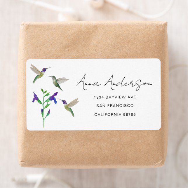 Hummingbird Address Label (Insitu)