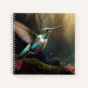 Hummingbird Animal Bird Wildlife Wilderness Art Notizbuch