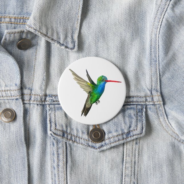 Hummingbird Aqua Art Button (Beispiel)