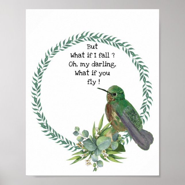 Hummingbird Art Print Poster (Vorne)
