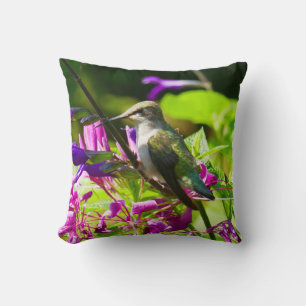 Hummingbird auf der Minze von Hummingbird Kissen