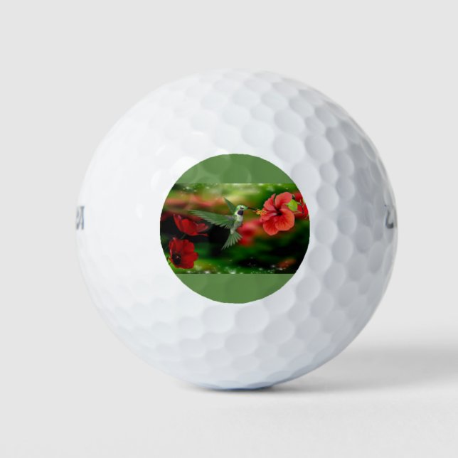 Hummingbird auf einem Golfball (Vorderseite)