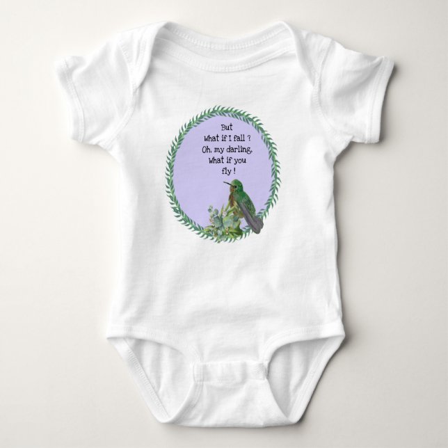 Hummingbird Baby Bodysuit Baby Strampler (Vorderseite)