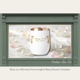 Hummingbird Baby Shower Tumbler | Nature Theme"