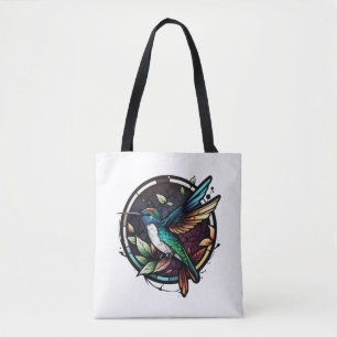 Hummingbird Bird Animal Portrait Gestaltete Glasku