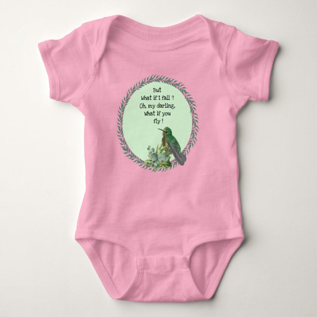 Hummingbird Bird Baby Bodysuit Baby Strampler (Vorderseite)