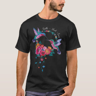 Hummingbird Bird Nectar Wings Plumage Blume 4 T-Shirt